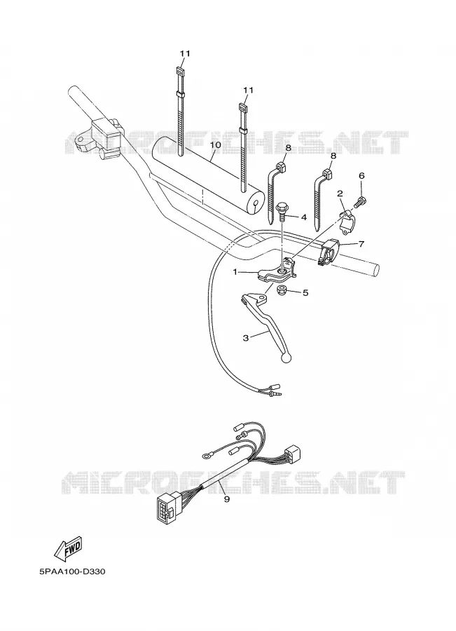 HANDLE SWITCH / LEVER Yamaha MOTO 85 2005 YZ  YZ85