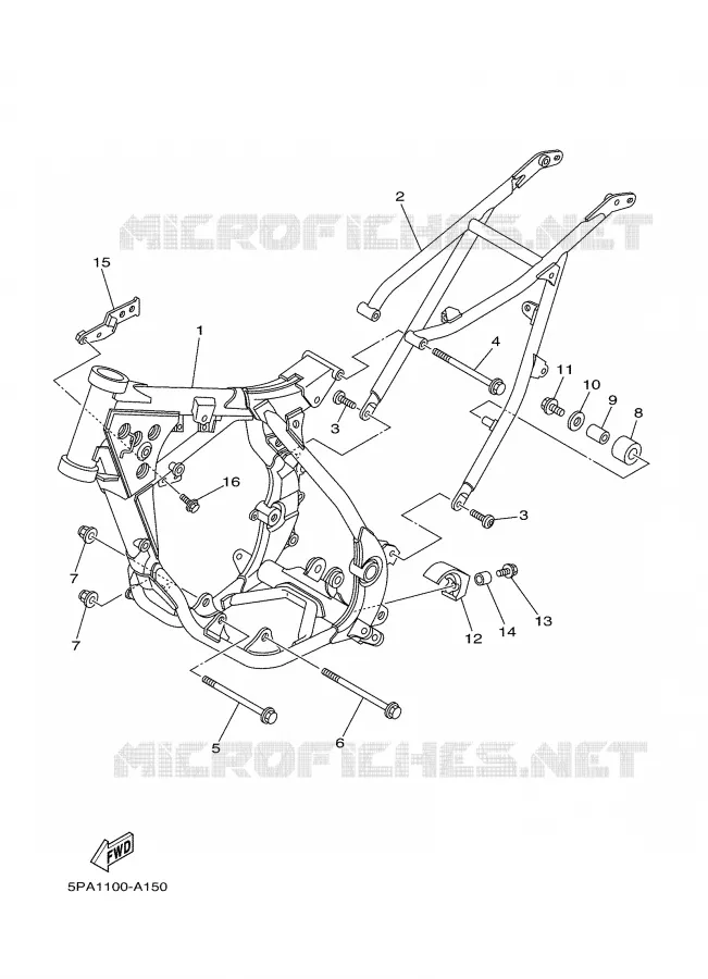 FRAME Yamaha MOTO 85 2005 YZ  YZ85