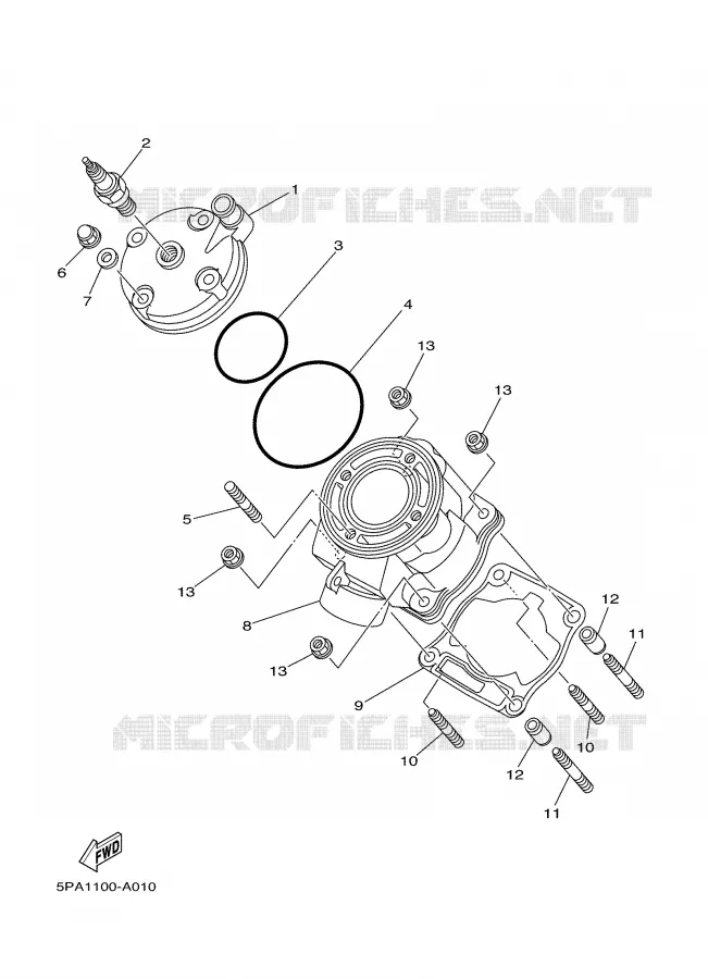 CYLINDER Yamaha MOTO 85 2006 YZ  YZ85