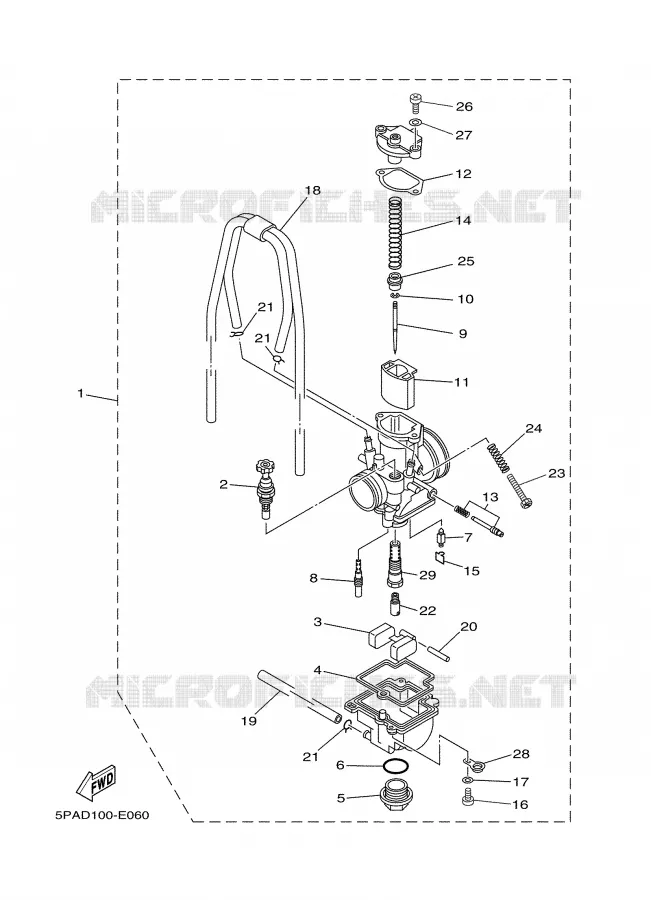 CARBURETOR Yamaha MOTO 85 2006 YZ  YZ85