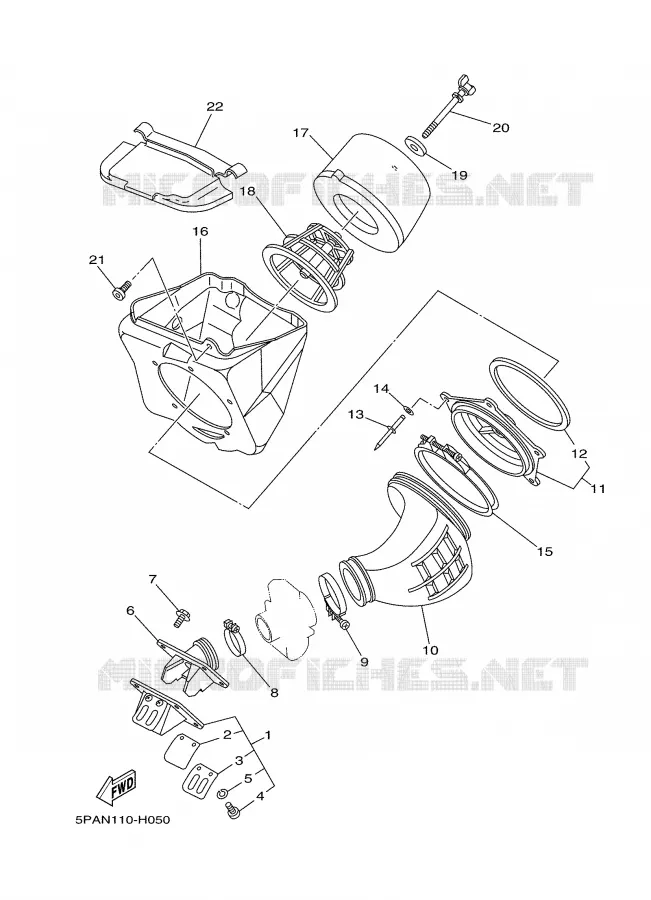 INTAKE Yamaha MOTO 85 2009 YZ  YZ85