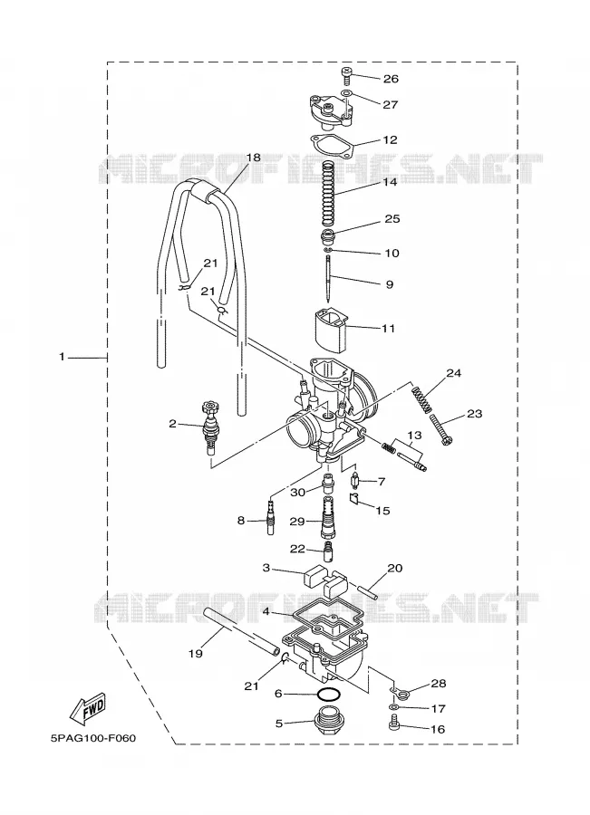 CARBURETOR Yamaha MOTO 85 2009 YZ  YZ85