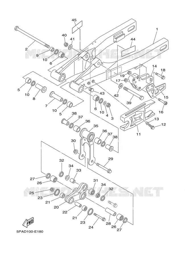 SWINGARM Yamaha MOTO 85 2009 YZ  YZ85