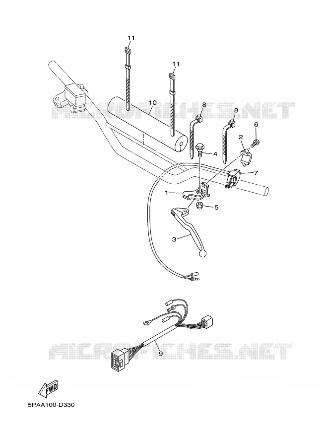 HANDLE SWITCH / LEVER Yamaha MOTO 85 2009 YZ  YZ85