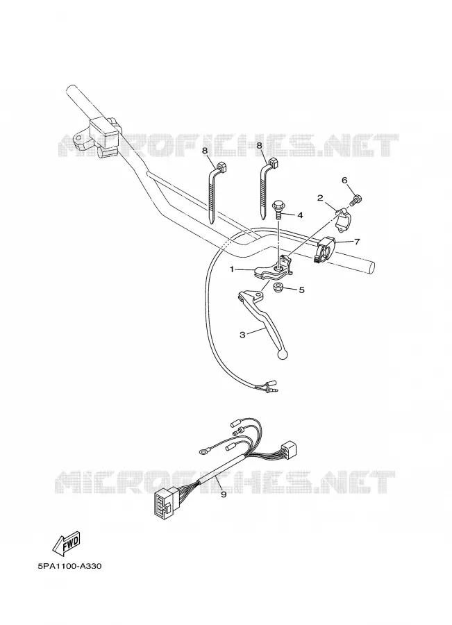SWITCH / LEVER Yamaha MOTO 85 2003 YZ BIG WHEELS  YZ85LW