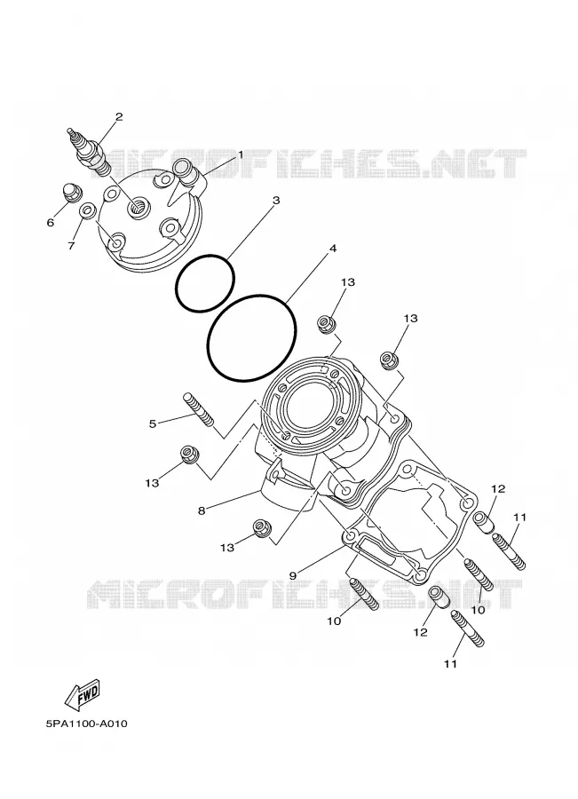 CYLINDER Yamaha MOTO 85 2002 YZ  YZ85P
