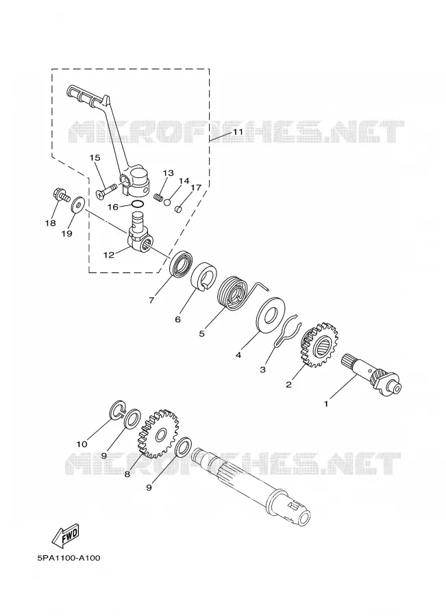 STARTER MOTOR Yamaha MOTO 85 2002 YZ  YZ85P