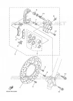 FRONT BRAKE CALIPER for Yamaha YZ 2005