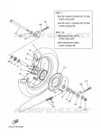 REAR WHEEL for Yamaha YZ 2005
