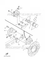 REAR BRAKE CALIPER for Yamaha YZ 2005
