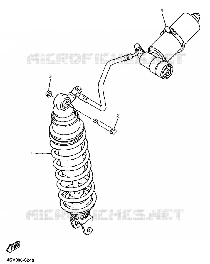 REAR SHOCK ABSORBER Yamaha MOTO 1000 1997 THUNDERACE  YZF1000R