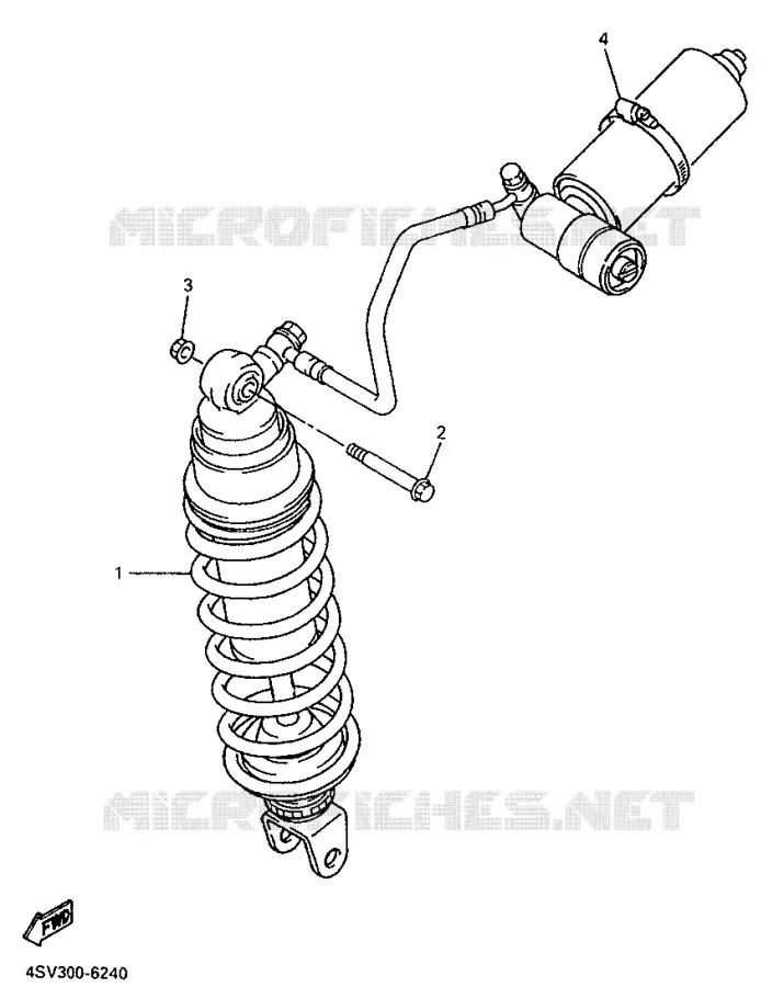 REAR SHOCK ABSORBER Yamaha MOTO 1000 1997 THUNDERACE  YZF1000R