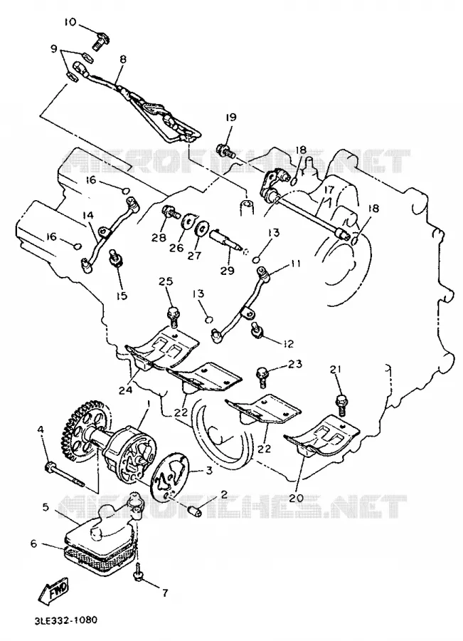 OIL PUMP Yamaha MOTO 1000 1998 THUNDERACE  YZF1000R