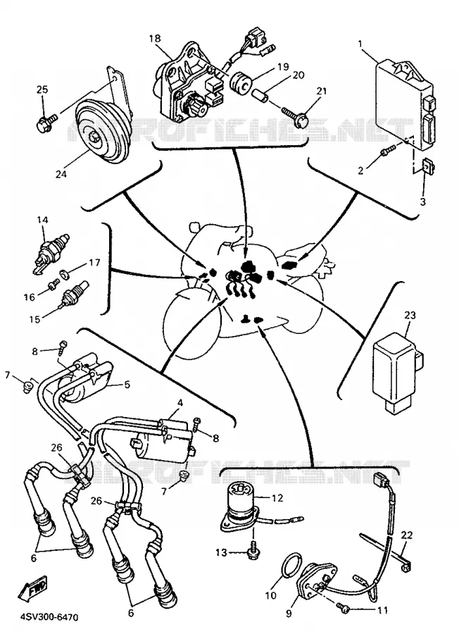 ELECTRICAL 1 Yamaha MOTO 1000 1998 THUNDERACE  YZF1000R