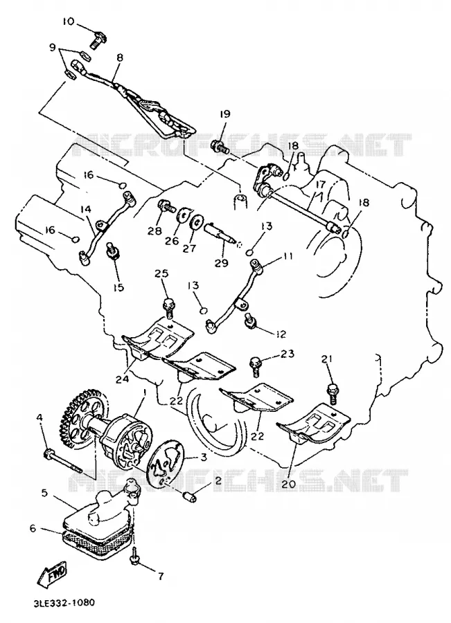 OIL PUMP Yamaha MOTO 1000 1998 THUNDERACE  YZF1000R