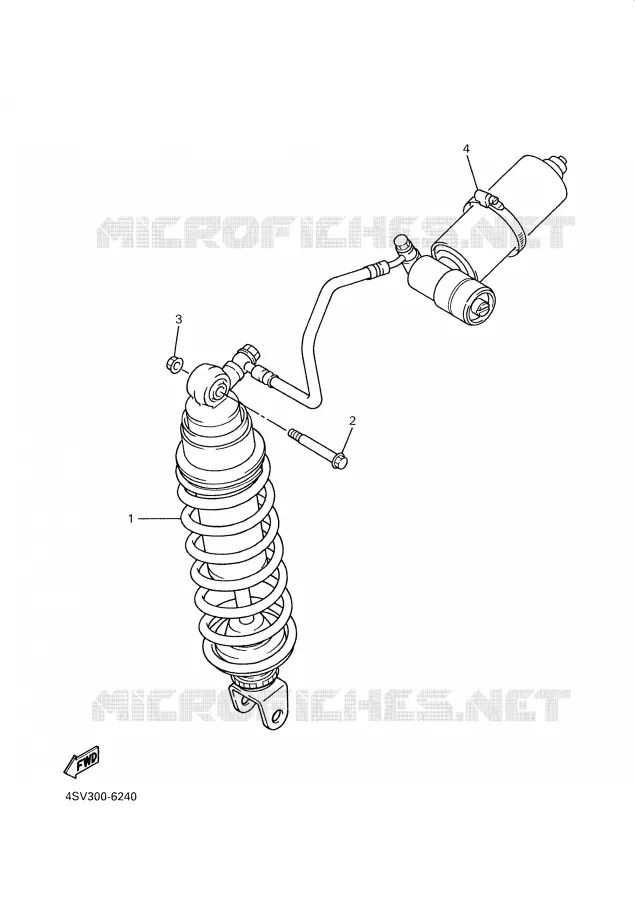 REAR SHOCK ABSORBER Yamaha MOTO 1000 2000 THUNDERACE  YZF1000R