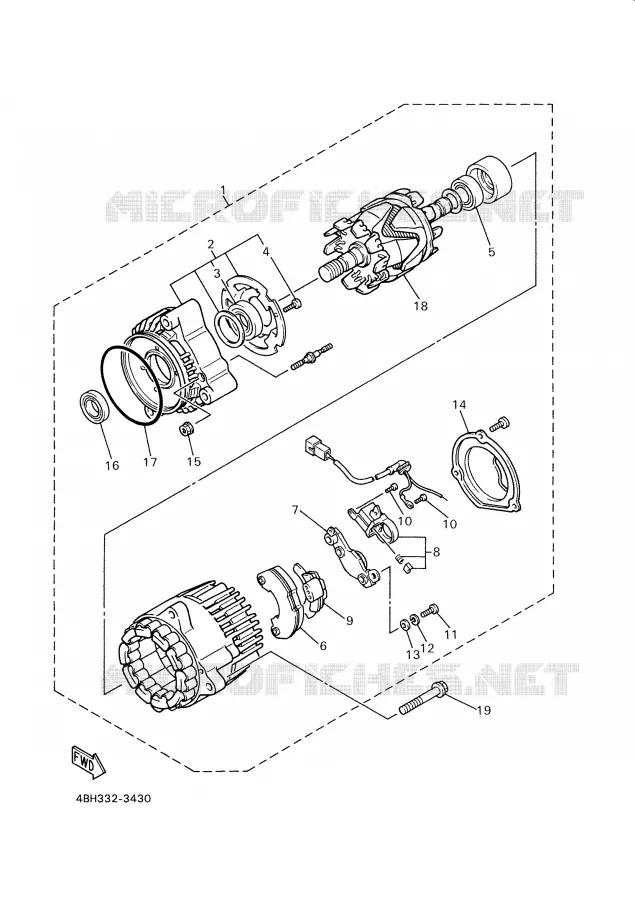 IGNITION Yamaha MOTO 1000 2000 THUNDERACE  YZF1000R