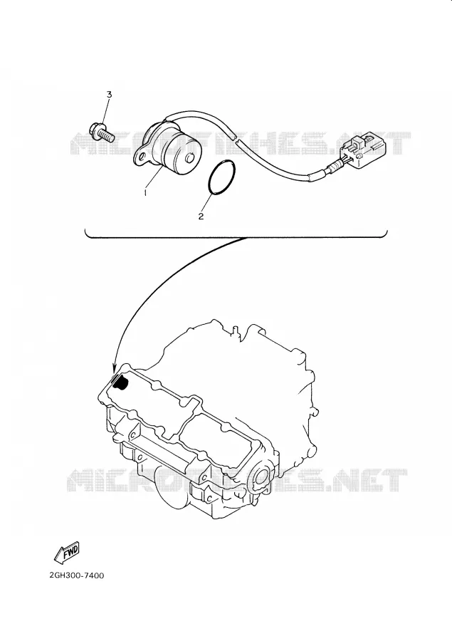 IGNITION PICKUP Yamaha MOTO 1000 2001 THUNDERACE  YZF1000R