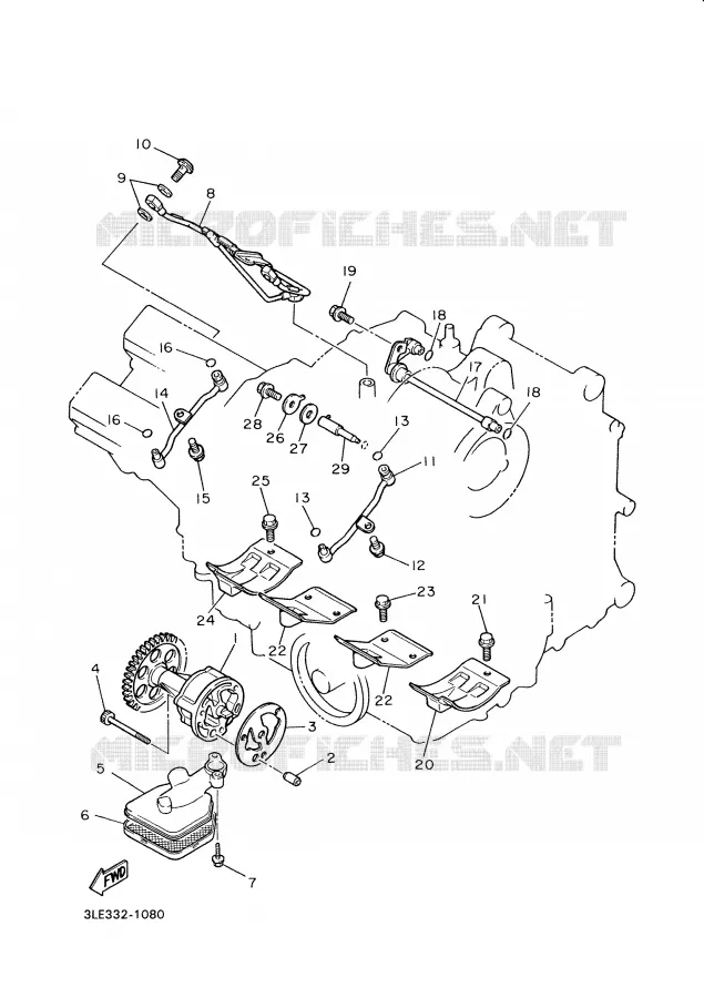 OIL PUMP Yamaha MOTO 1000 2001 THUNDERACE  YZF1000R
